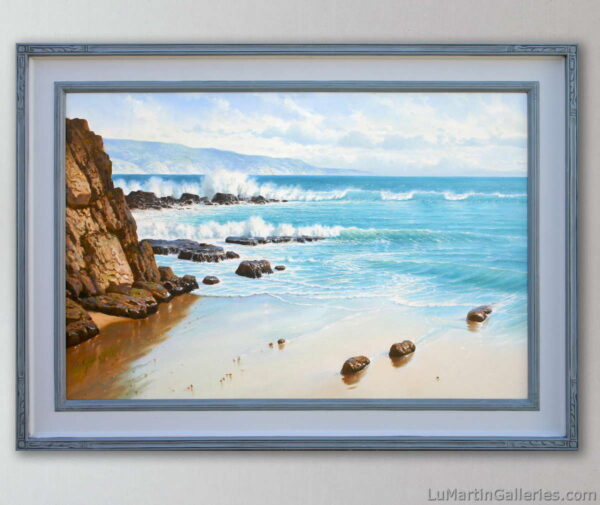24x36 inch seascape oil painting by alfredo gomez