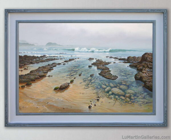 24x36 inch seascape oil painting by alfredo gomez