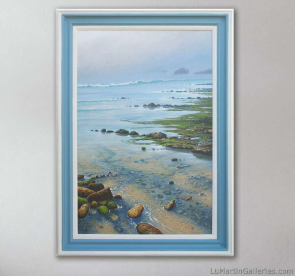 24x36 inch seascape oil painting by alfredo gomez
